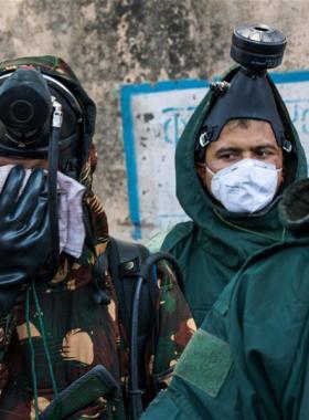 新德里6日發(fā)生煤氣泄漏事故，約200名學生現(xiàn)中毒癥狀